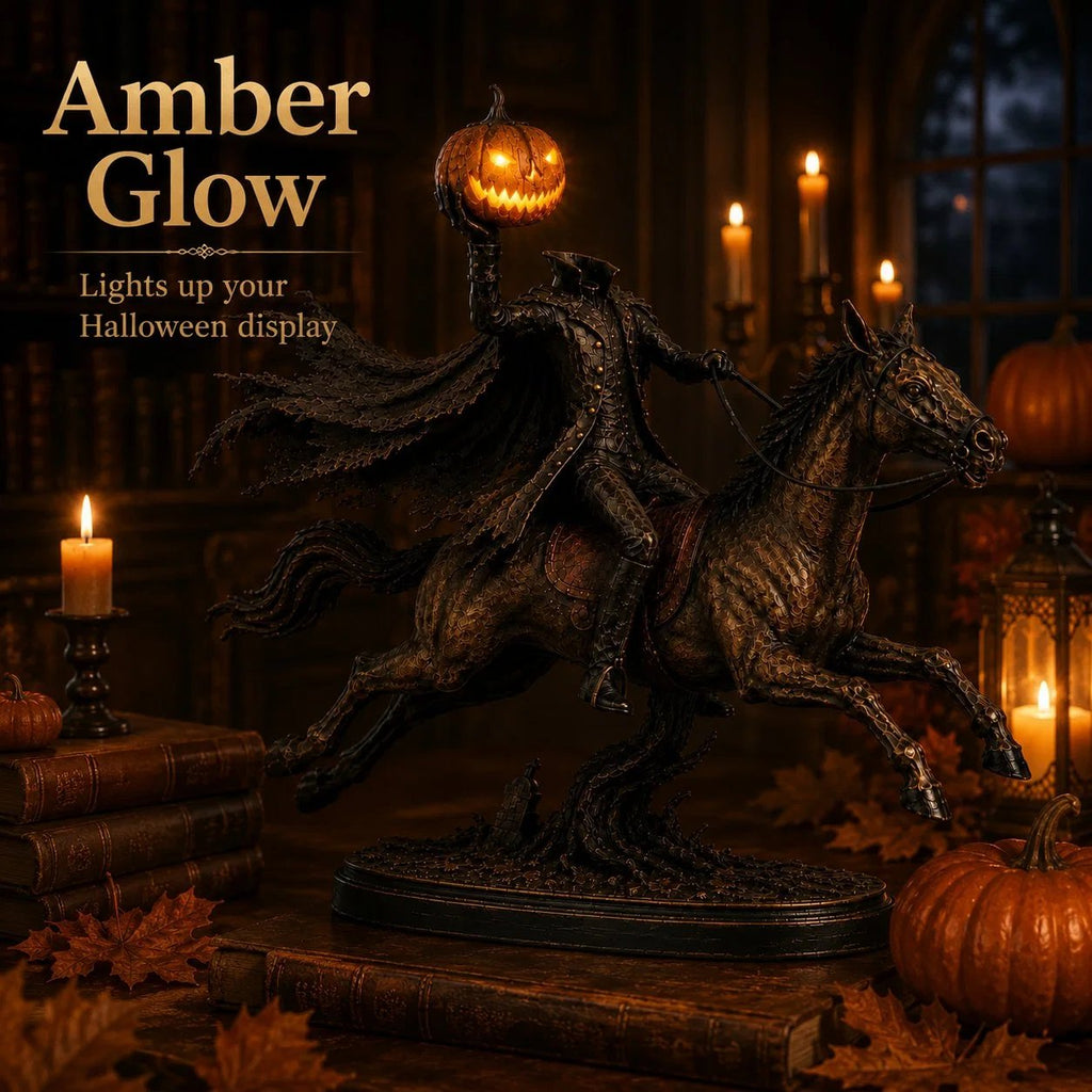 ⏰Limited Stock 50% OFF - 🏇Midnight Chase Headless Horseman Statue🎃