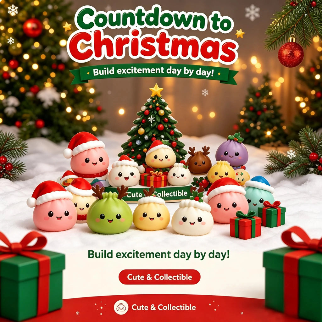Christmas Squishies Advent Calendar 2026 – 24 Surprise Squishy Toys