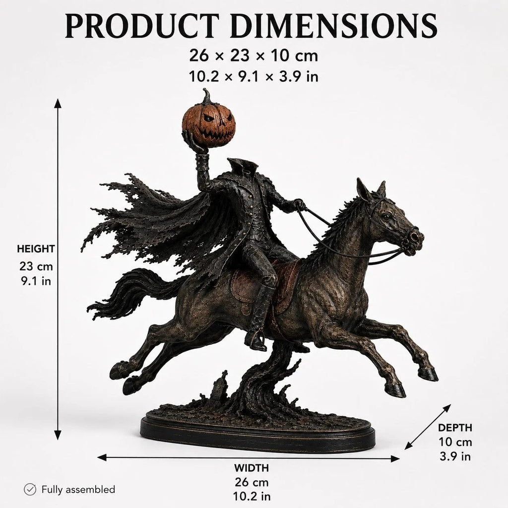 ⏰Limited Stock 50% OFF - 🏇Midnight Chase Headless Horseman Statue🎃