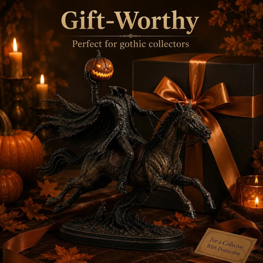 ⏰Limited Stock 50% OFF - 🏇Midnight Chase Headless Horseman Statue🎃