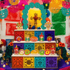 ✨Last Day 49% OFF - 🎃🏵️Day of the Dead Wooden Altar Display Set | 💕Death is not the end of life, forgetting is